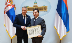 19 December 2018 National Assembly Deputy Speaker Prof. Dr Vladimir Marinkovic and Parliamentary Assembly of La Francophonie Secretary-General Jacques Krabal